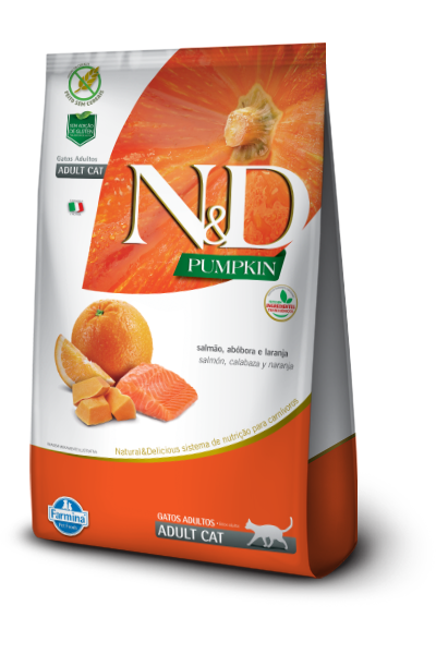 N&D® Pumpkin feline - Salmon, calabaza y naranja 1,5 kg