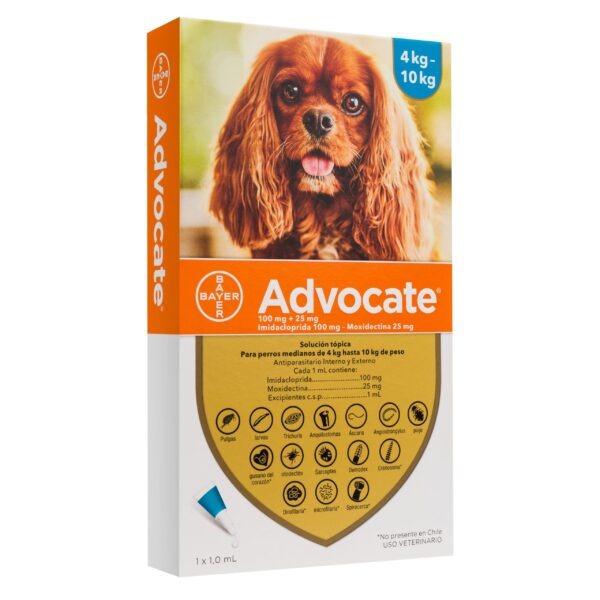 ADVOCATE PIPETA PERRO 4KG – 10KG