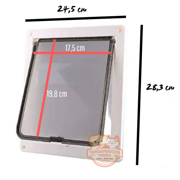 Puerta Abatible interior para Perros Razas Mediana (C404) - Imagen 5
