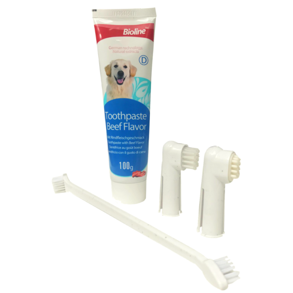 Set dental para perro Bioline sabor Menta