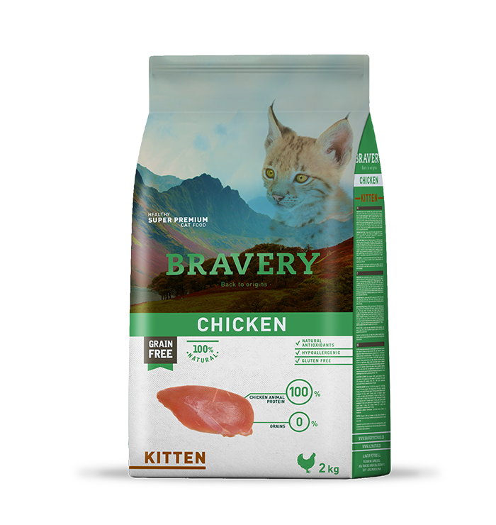 Bravery Chicken Kitten (Gatito) 2 kg