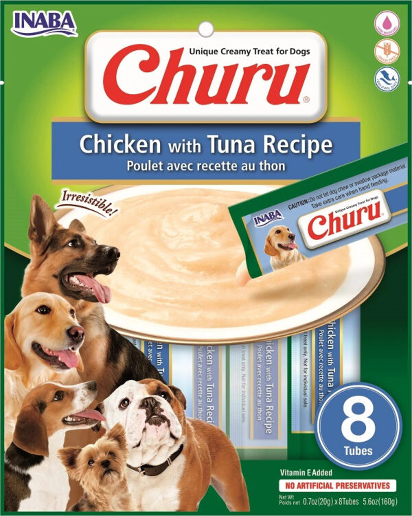 Inaba | Churu® for Dog Pollo con Atun 8 tubos