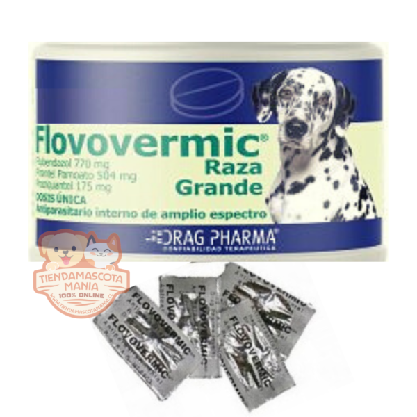 FLOVOVERMIC® PERRO RAZA GRANDE - Comprimido Oral