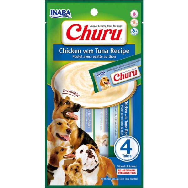 Inaba | Churu® for Dog Pollo con Atun 4 tubos