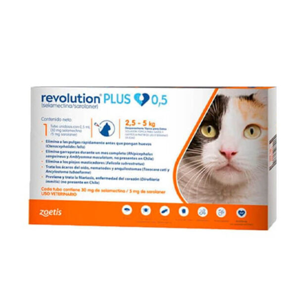 REVOLUTION® PLUS 2,5 HASTA 5 KG
