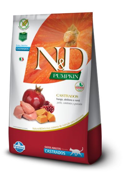 N&D® Pumpkin Feline castrado - POLLO, CALABAZA Y GRANADA
