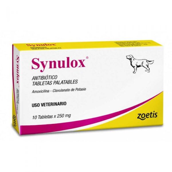 Synulox 250 mg (Amoxicilina/Ac)- 10 Comprimidos