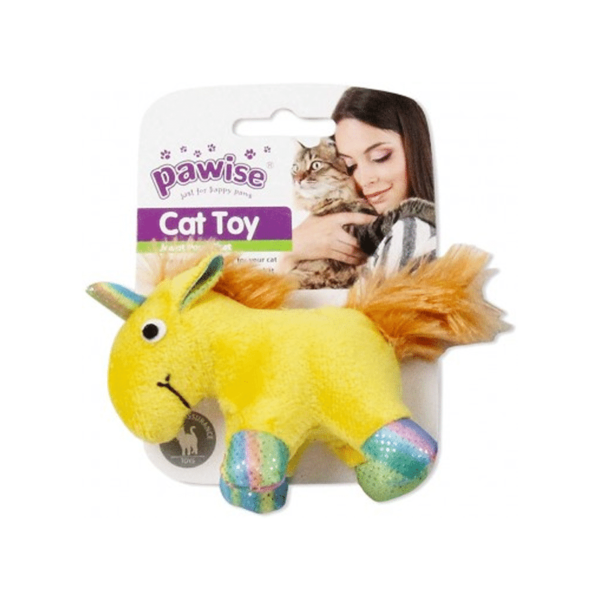 Peluche Unicornio de Colores con Catnip Pawise - Imagen 4