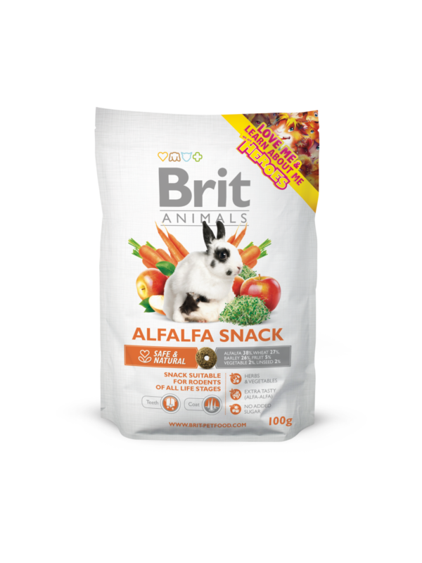 Brit Animals Snack Alfalfa para Roedores 100gr