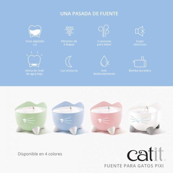 CATIT  FUENTE PIXI AZUL 2,5 LTS - Imagen 4