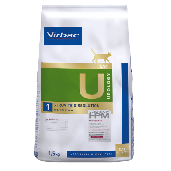 VIRBAC HPM - Felino Urology Struvite Dissolution (U1) 1,5 kg