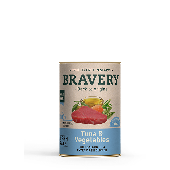Bravery Pate tuna and Vegetables Adult Dog 290 gr