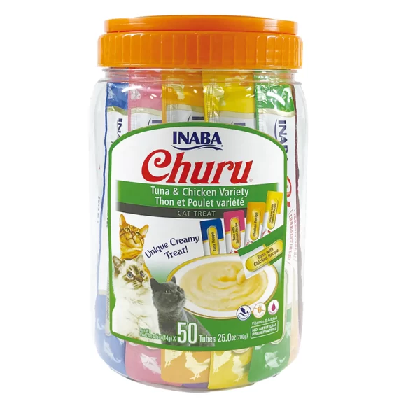 Inaba | Churu® Variedades de Atún con Pollo 50 UNIDADES