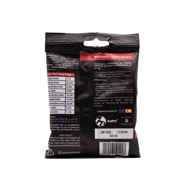 Snack Wild Jamon Serrano 75 gr - Imagen 2