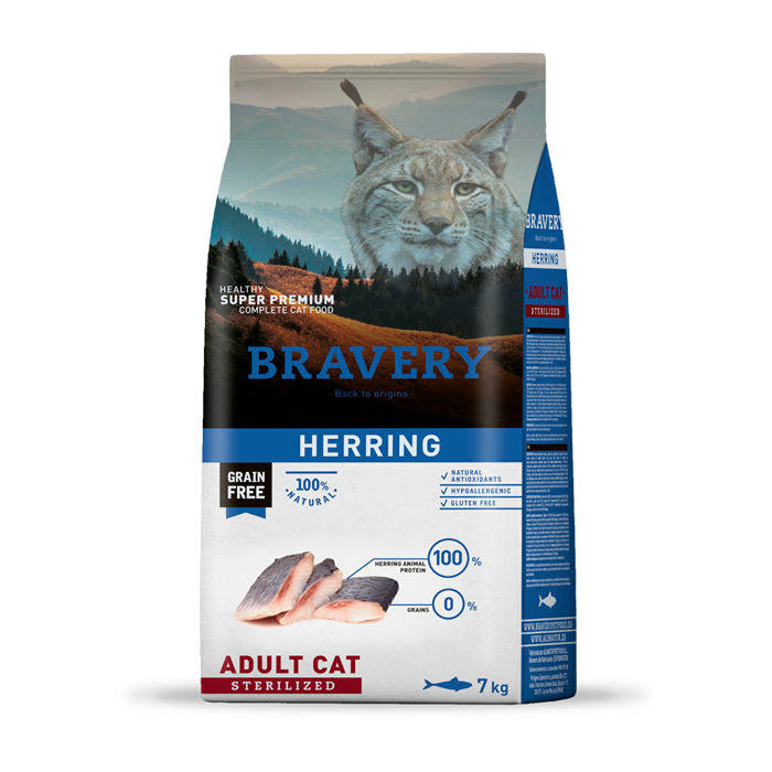 Bravery Herring Esterilizado Gato Adulto (Arenque)