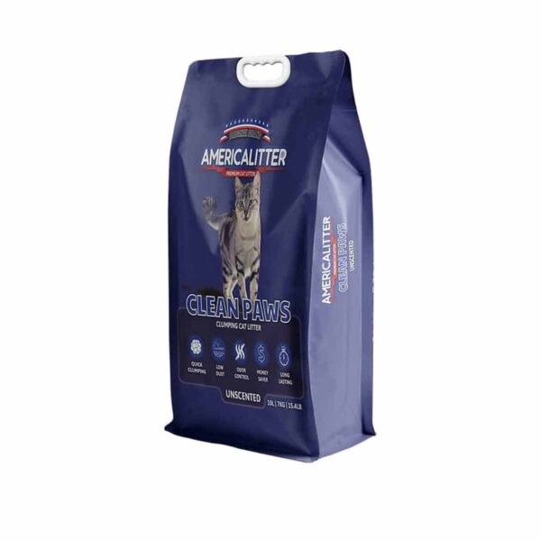 Arena Aglutinante America Litter Clean Paws 15 kilos - Imagen 2