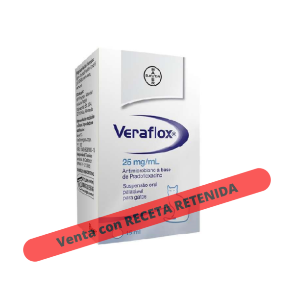 Veraflox (Pradofloxacino) 25mg/ml Suspensión Oral
