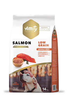 Amity Salmon Adulto Low Grain 14 kg