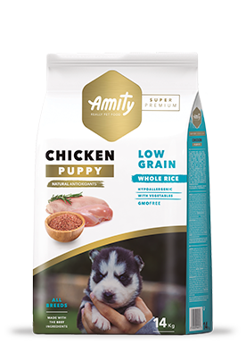Amity Chicken Puppy Low Grain 14 kg