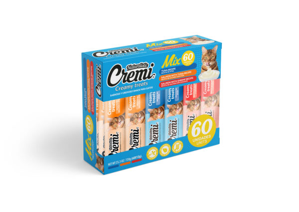 NATURALISTIC CREMI BOX SEA FOOD MIX 60 SACHET