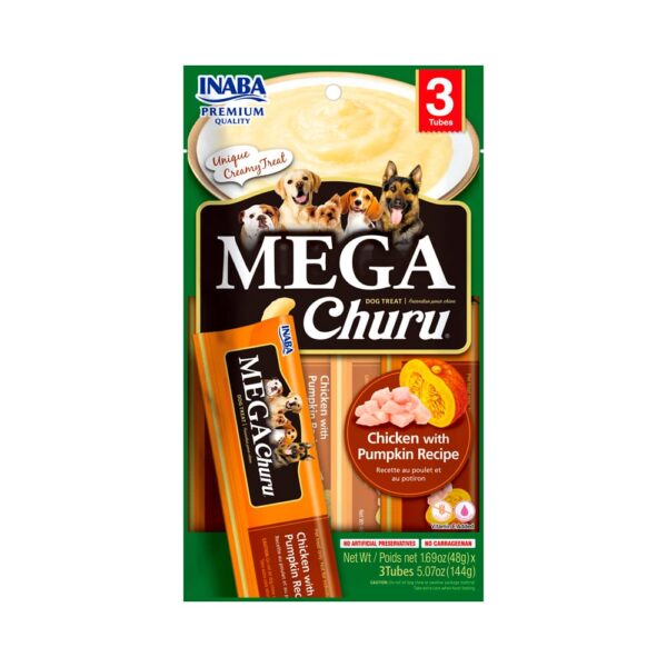 Inaba | Churu Mega Churu dog de pollo con zapallo