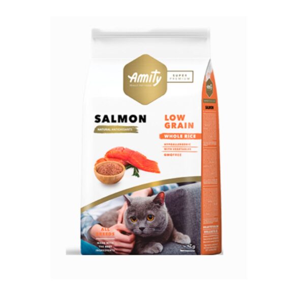 Amity Salmon Gato Adulto Low grain