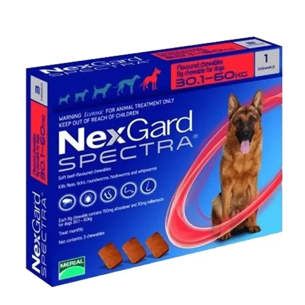 Nexgard Spectra 30.1Kg a 60 kg – 1 Comprimido