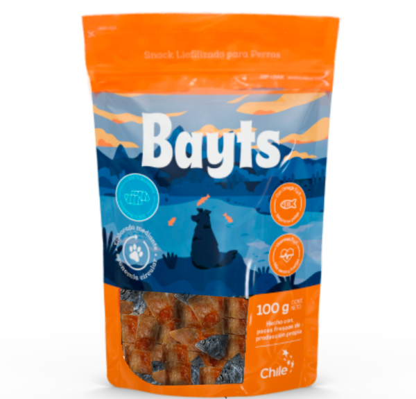 Bayts snack liofilizado Bocaditos de Salmon 100 gr