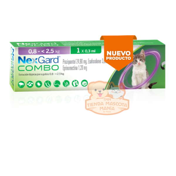 Nexgard Combo Gato 0,8 a 2,5 kg