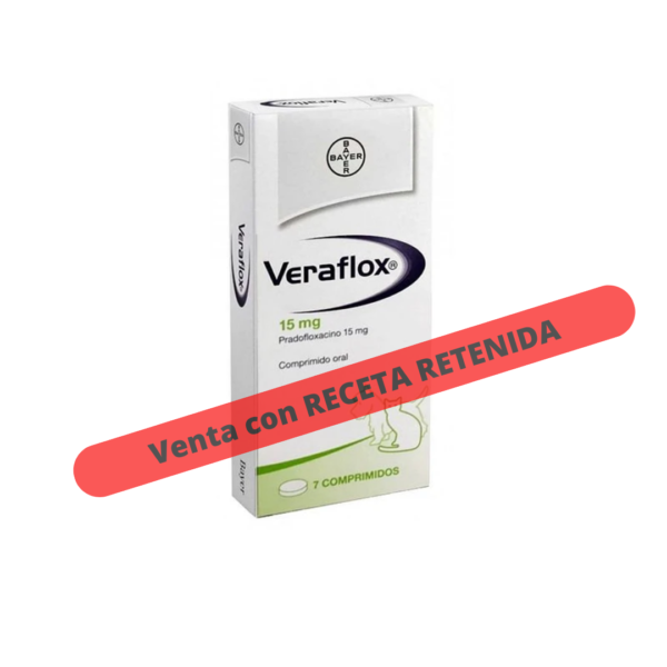 Veraflox (Pradofloxacino) 15 mg - 7 comprimidos