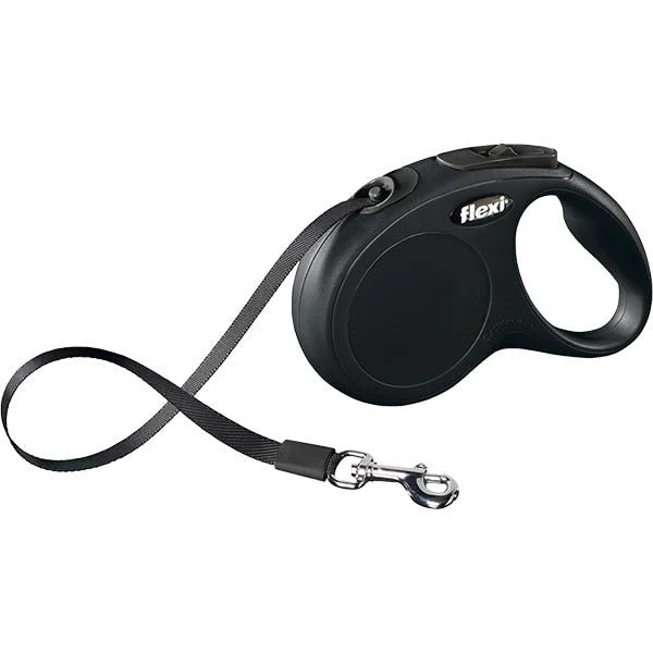 Flexi New Classic Tipo Cinta Medium Negro 5 metros