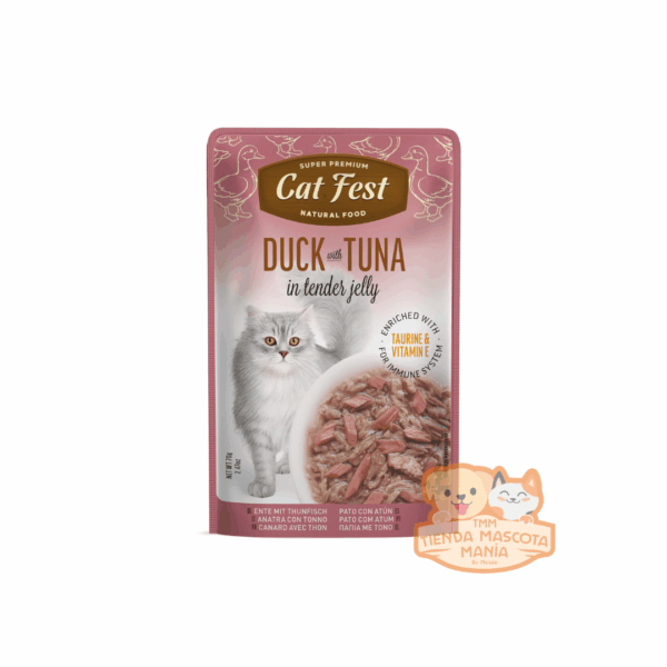 Catfest pouch Duck with tuna 70 gr