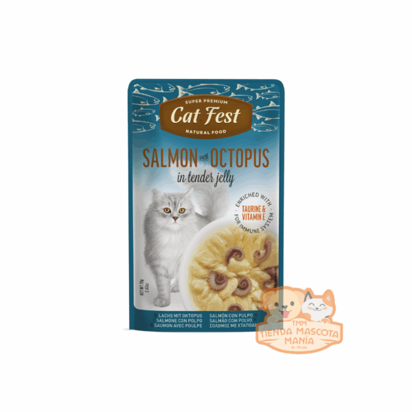 Catfest pouch Salmon with octopus 70 gr