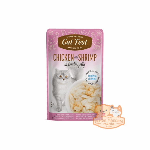 Catfest pouch Chicken with Shrimp 70 gr