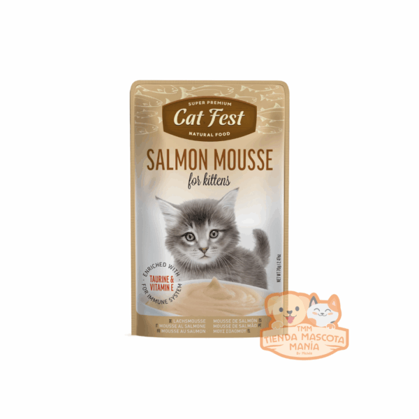 Catfest pouch Salmon mousse for kittens 70 gr