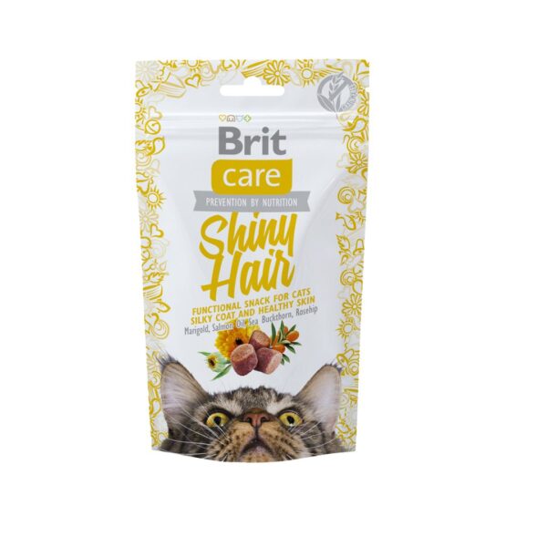 brit care cat snack shiny hair 50 gr