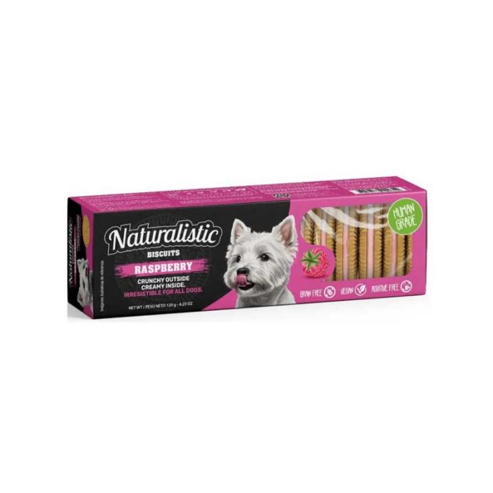Naturalistic Biscuits Raspberry Cream 120 gr