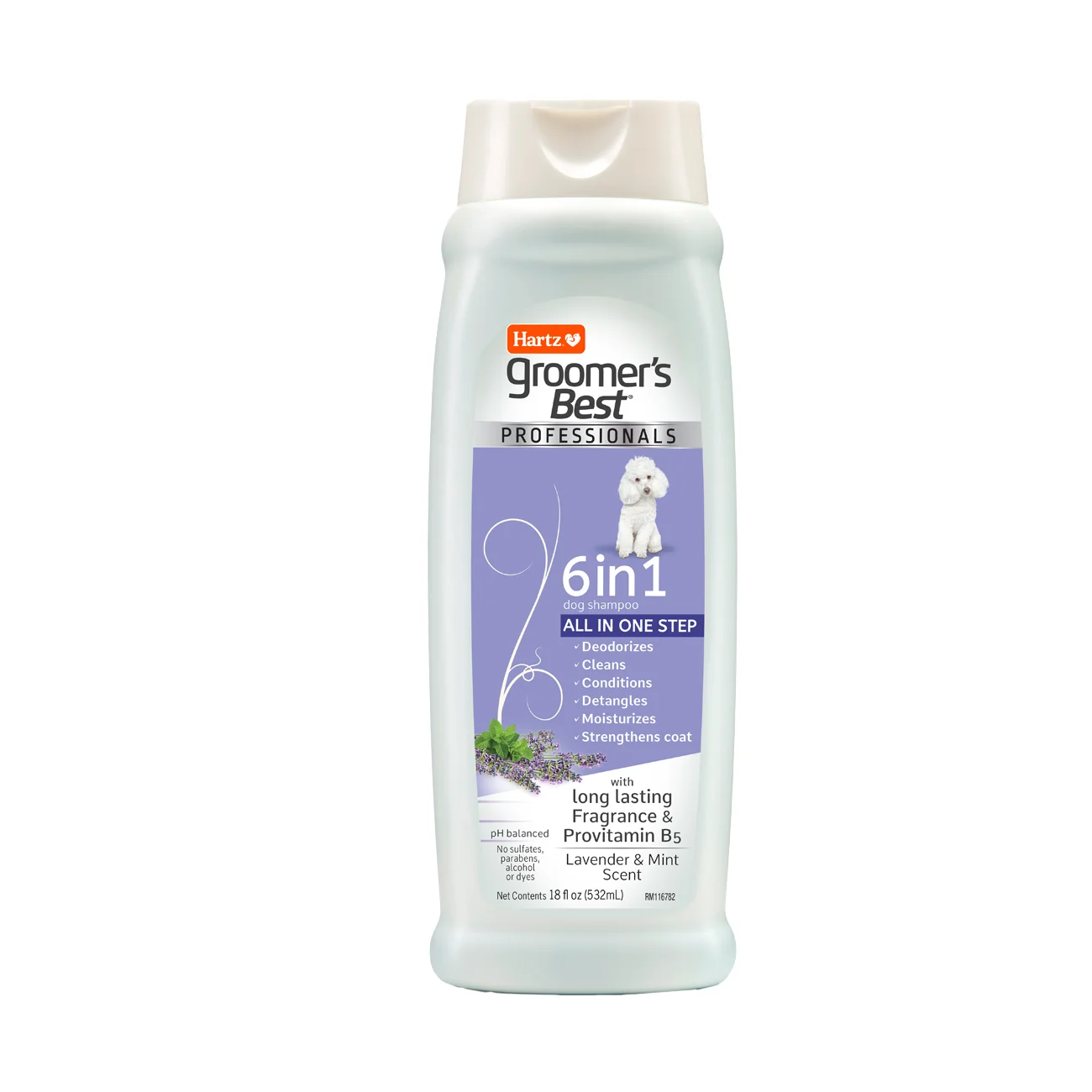 Shampoo Hartz Groomer’s Best Professionals 6 en 1 532 ml
