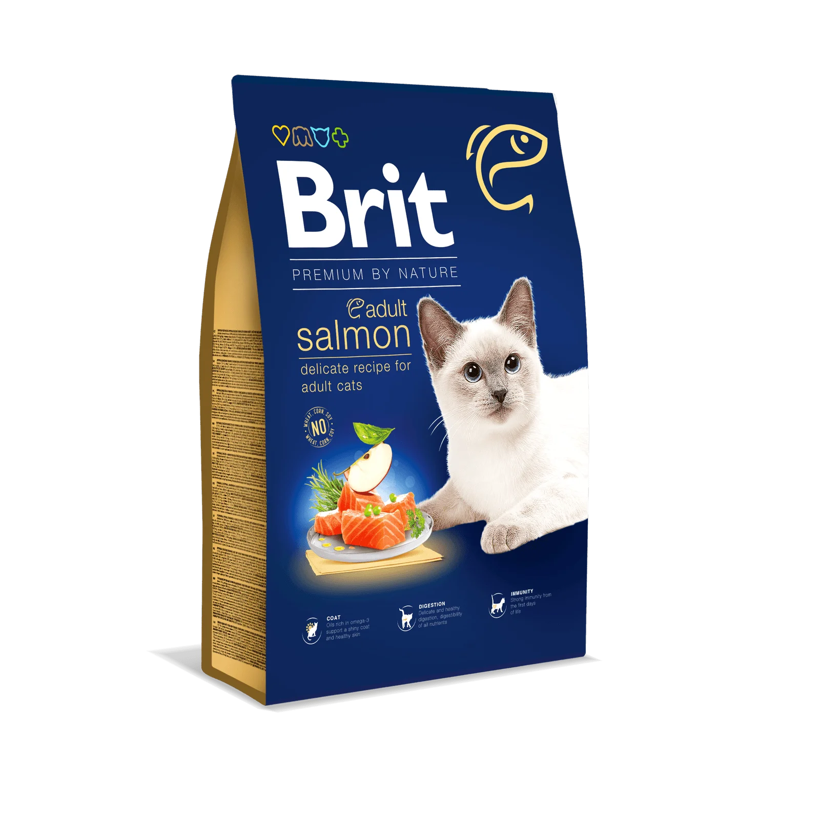 Brit care Premium by nature Gato adulto Salmon 1,5 kg